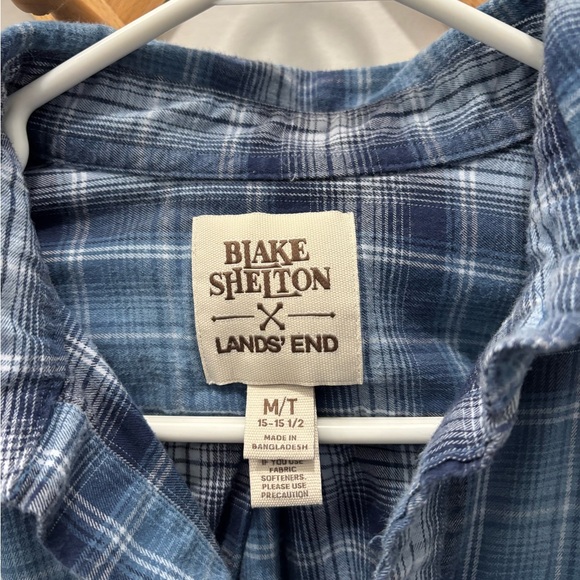 Lands' End Blake Shelton button down shirt size medium tall - Picture 2 of 6